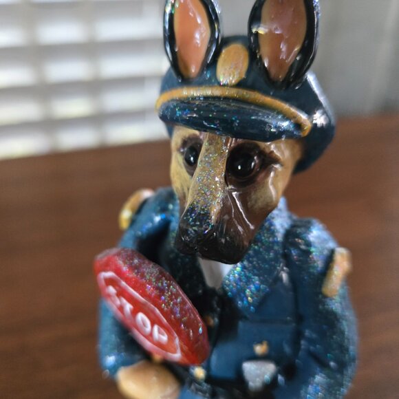 Vintage Donna Little Traffic Police Dog Figurine 6.25" - Picture 11 of 11